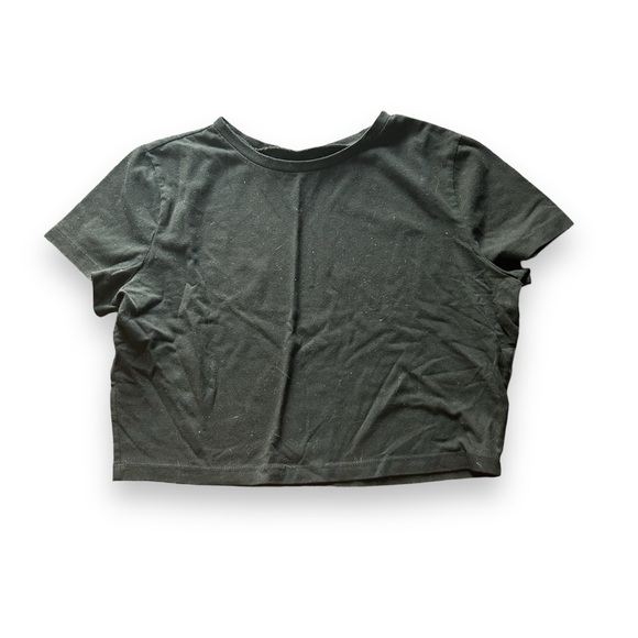 [wild fable] BOGO $1 Black Crop Top - Picture 1 of 6